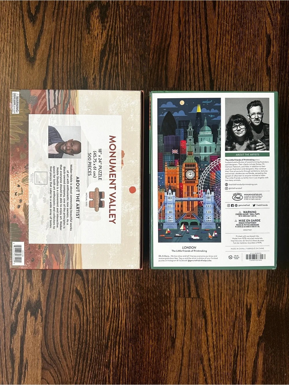Set of 2 Destination Puzzles “London” and “Monument Valley”